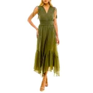 Taylor Olive Maxi Dress